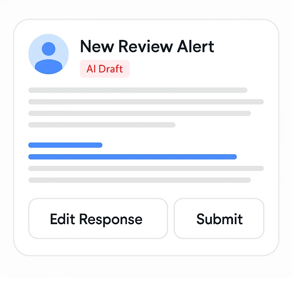 Step 2: Get Instant New Review Alerts - ReviewSense review management software