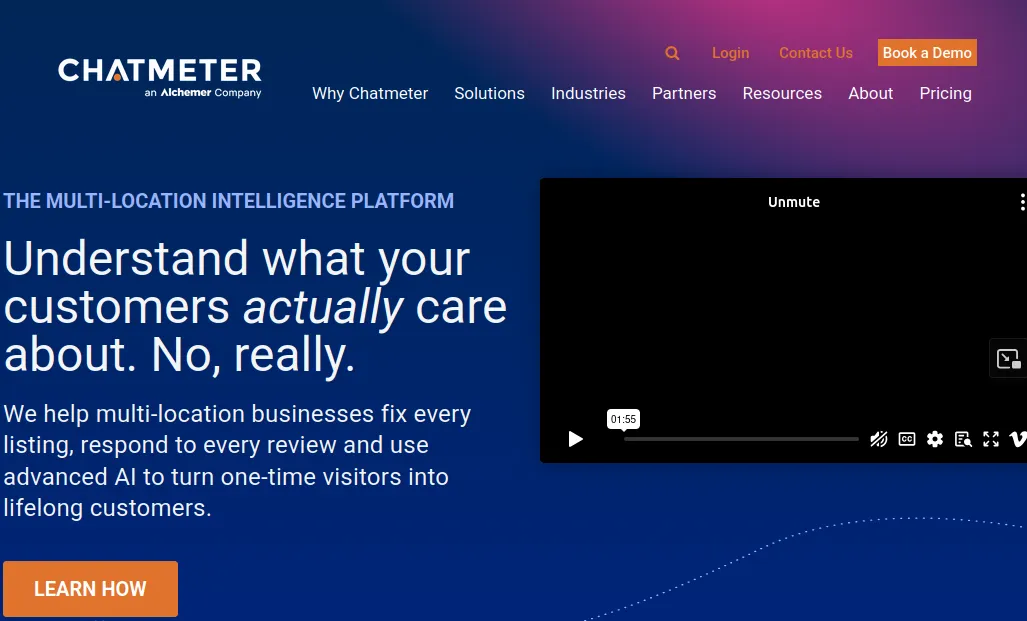 Chatmeter review management software multi-location reputation dashboard - enterprise pricing only, ReviewSense provides affordable Chatmeter alternative for SMBs